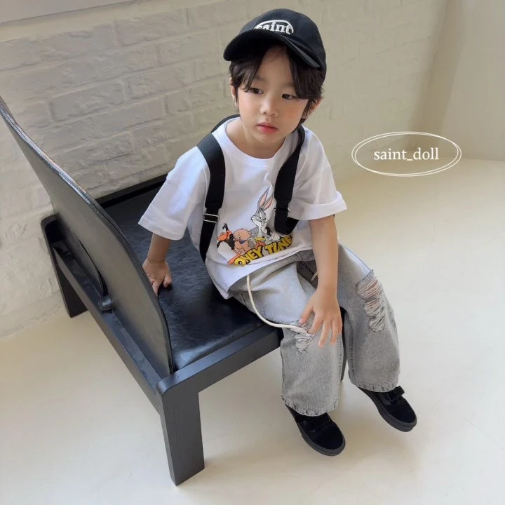 Saint Doll - Korean Children Fashion - #minifashionista - Looney Tunes Short Sleeve Tee - 6