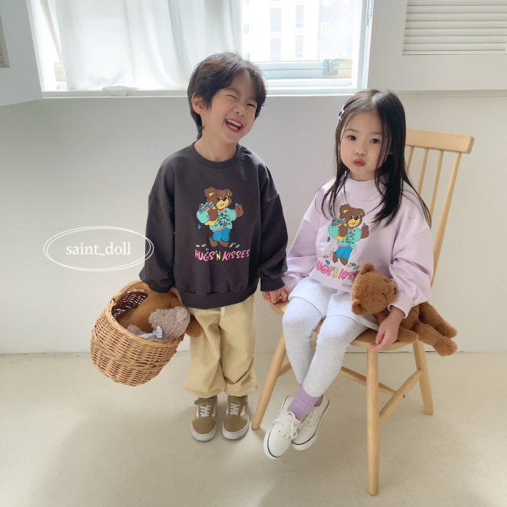 Saint Doll - Korean Children Fashion - #minifashionista - Hug Bear Sweatshirts - 5