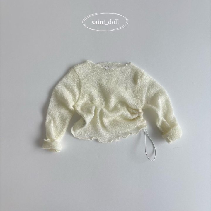 Saint Doll - Korean Children Fashion - #minifashionista - Knit Boat Neck Tee - 3