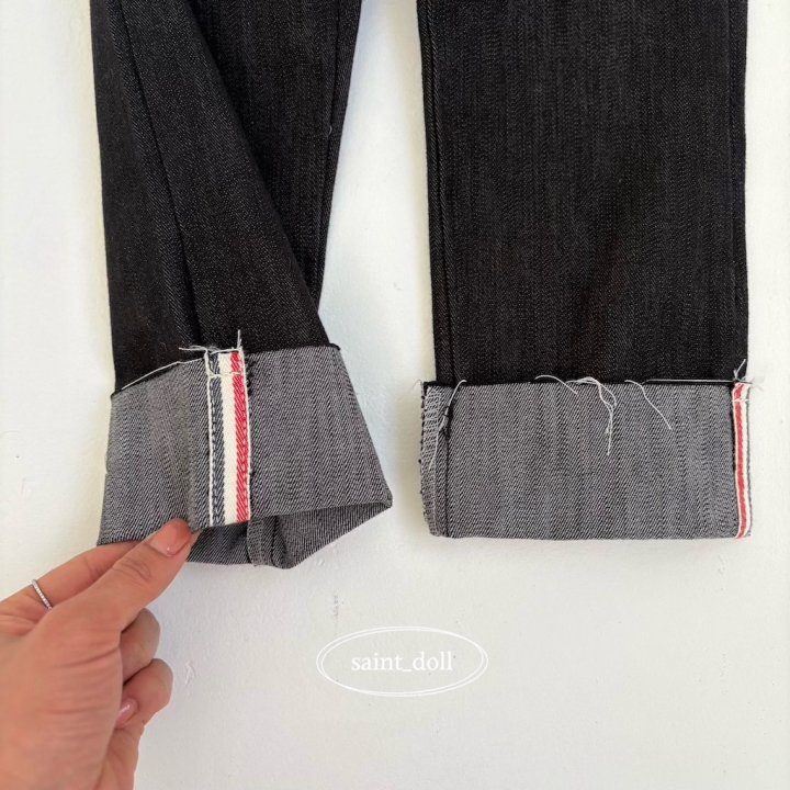 Saint Doll - Korean Children Fashion - #prettylittlegirls - Tape Roll-up Pants - 5