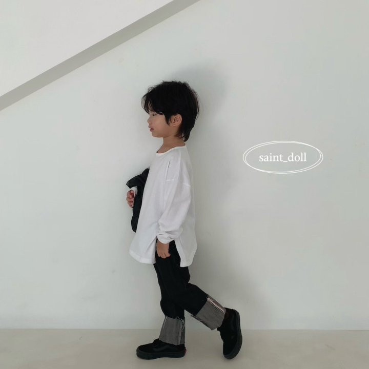 Saint Doll - Korean Children Fashion - #prettylittlegirls - Side Slit Long Sleeve Tee - 7