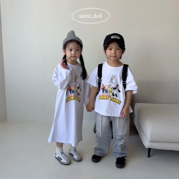 Saint Doll - Korean Children Fashion - #prettylittlegirls - Looney Tunes Short Sleeve Tee - 7