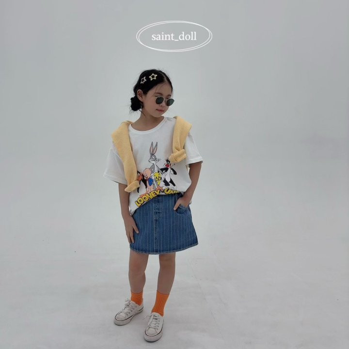 Saint Doll - Korean Children Fashion - #stylishchildhood - Looney Tunes Short Sleeve Tee - 10