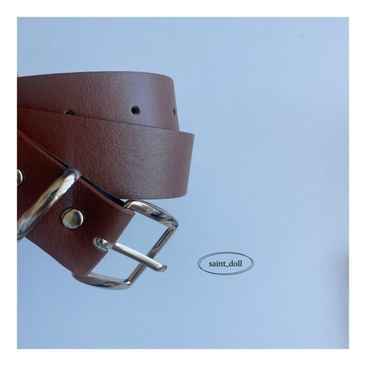 Saint Doll - Korean Children Fashion - #todddlerfashion - Buckle Leather Belt - 3