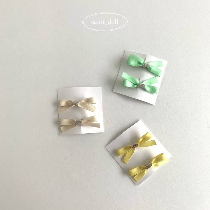Saint Doll - Korean Children Fashion - #todddlerfashion - Colored Paper Ribbon Pin Set - 2