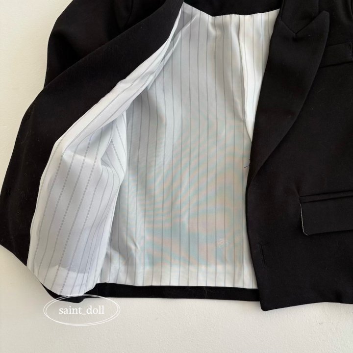 Saint Doll - Korean Children Fashion - #todddlerfashion - No Collar Jacket - 7
