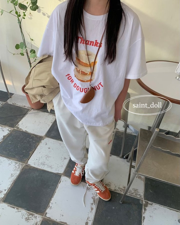 Saint Doll - Korean Children Fashion - #toddlerclothing - Donut Short Sleeve Tee - 10