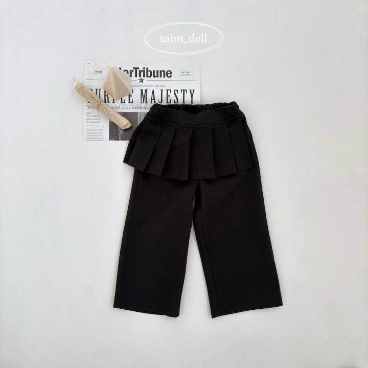 Saint Doll - Korean Women Fashion - #momslook - Pleated Wrap Pants MOM - 5