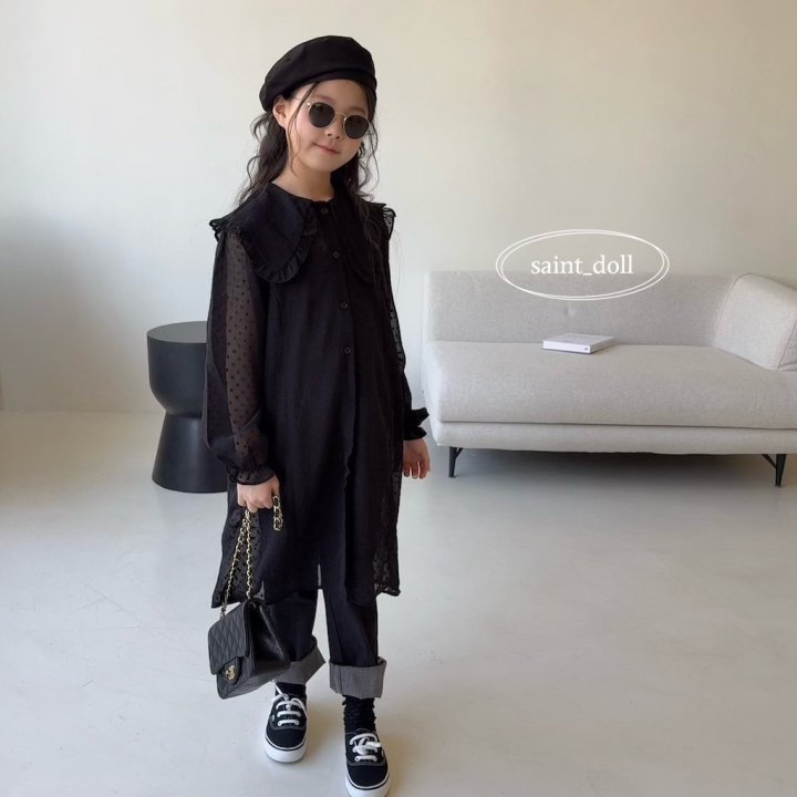 Saint Doll - Korean Women Fashion - #momslook - Dot Chiffon One-piece MOM - 10