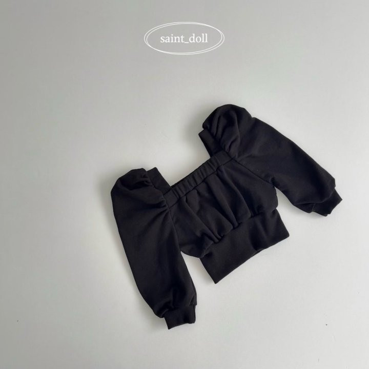 Saint Doll - Korean Women Fashion - #momslook - Square Neck Sweatshirts MOM - 3