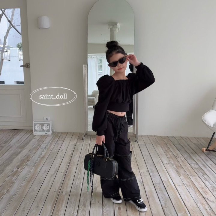 Saint Doll - Korean Women Fashion - #momslook - Square Neck Sweatshirts MOM - 9