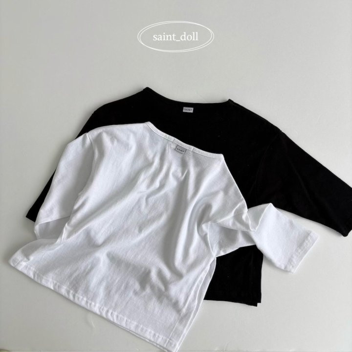 Saint Doll - Korean Women Fashion - #womensfashion - Side Slit Long Sleeve Tee MOM - 4