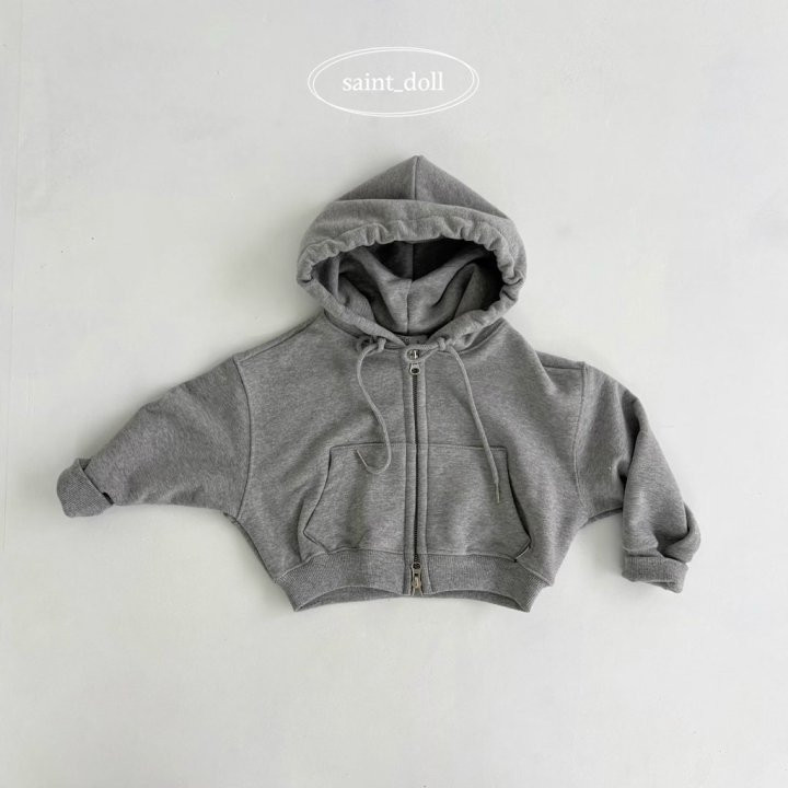 Saint Doll - Korean Women Fashion - #momslook - Two-way Short Hooded Zip-up MOM - 4