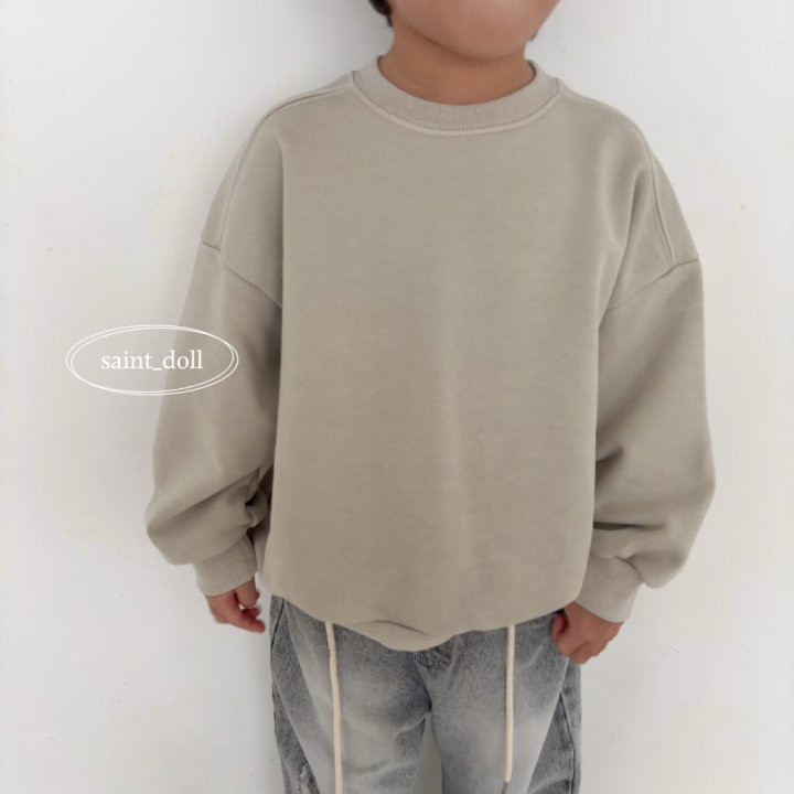 Saint Doll - Korean Women Fashion - #momslook - 3 Color Pigment Sweatshirts MOM - 10