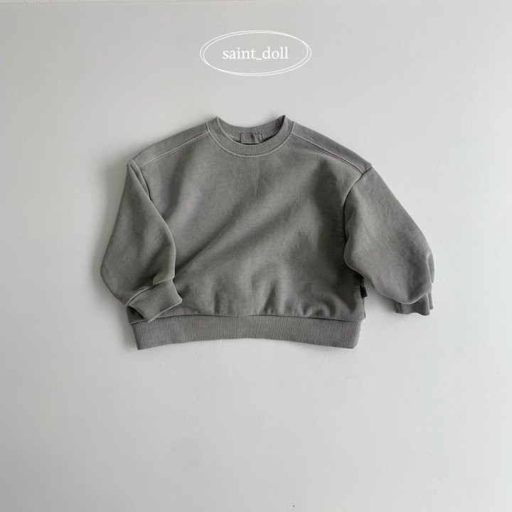 Saint Doll - Korean Women Fashion - #thelittlethings - 3 Color Pigment Sweatshirts MOM - 4