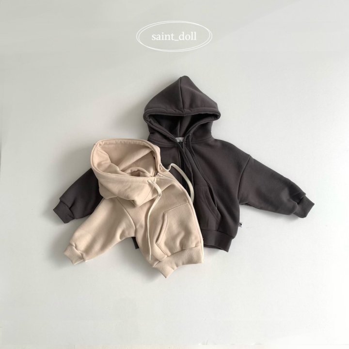 Saint Doll - Korean Women Fashion - #restrostyle - Spring Hooded Zip-up Jacket MOM