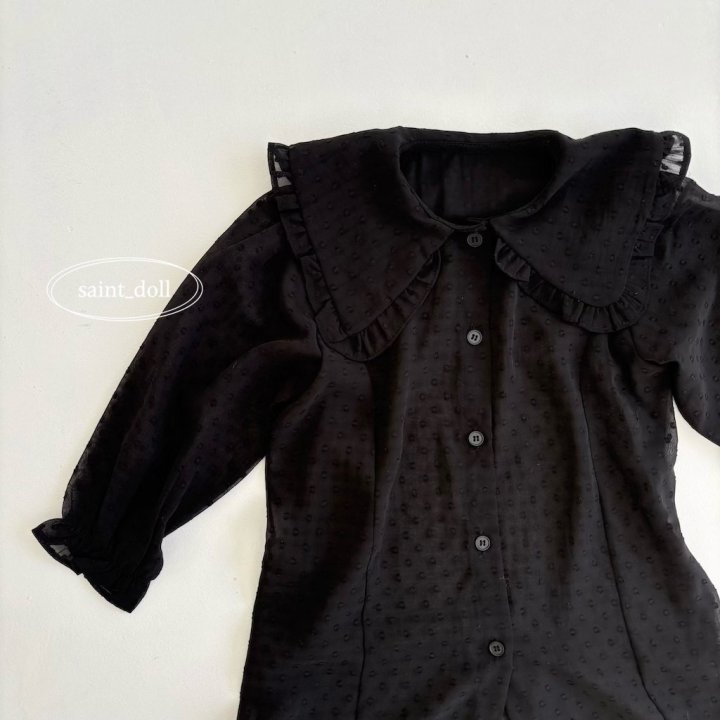 Saint Doll - Korean Women Fashion - #shopsmall - Dot Chiffon One-piece MOM - 7
