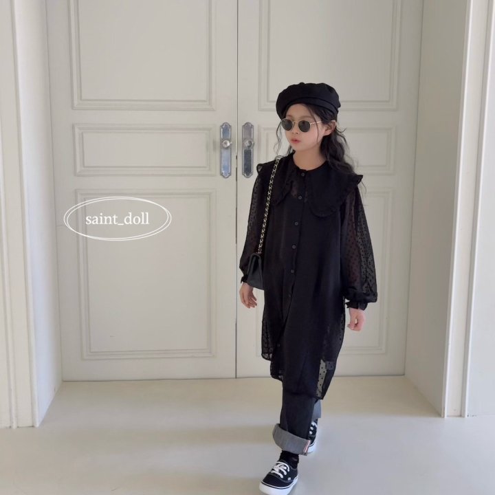 Saint Doll - Korean Women Fashion - #thatsdarling - Dot Chiffon One-piece MOM - 8