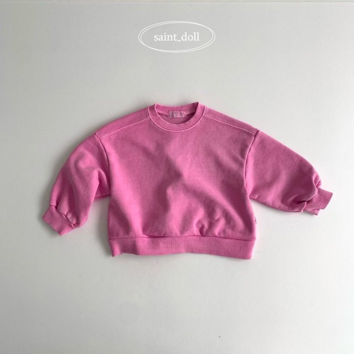 Saint Doll - Korean Women Fashion - #thelittlethings - 3 Color Pigment Sweatshirts MOM - 3