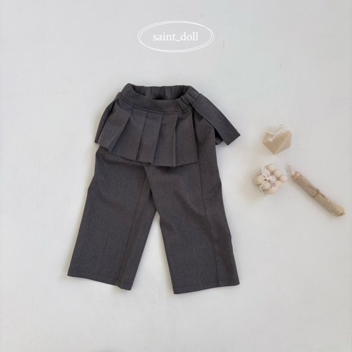 Saint Doll - Korean Women Fashion - #momslook - Pleated Wrap Pants MOM - 4