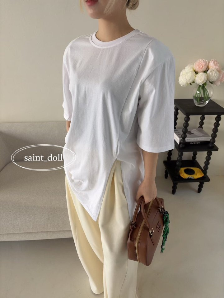 Saint Doll - Korean Women Fashion - #womensfashion - Basic Tee MOM - 7