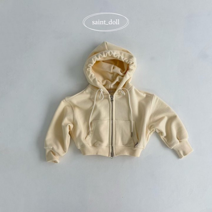 Saint Doll - Korean Women Fashion - #womensfashion - Two-way Short Hooded Zip-up MOM - 2