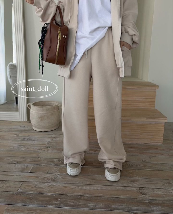 Saint Doll - Korean Women Fashion - #womensfashion - Soft Wide Pants MOM - 9