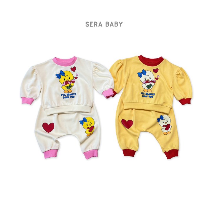 Sera - Korean Baby Fashion - #babyootd - Bebe Beep Top Bottom Set - 2