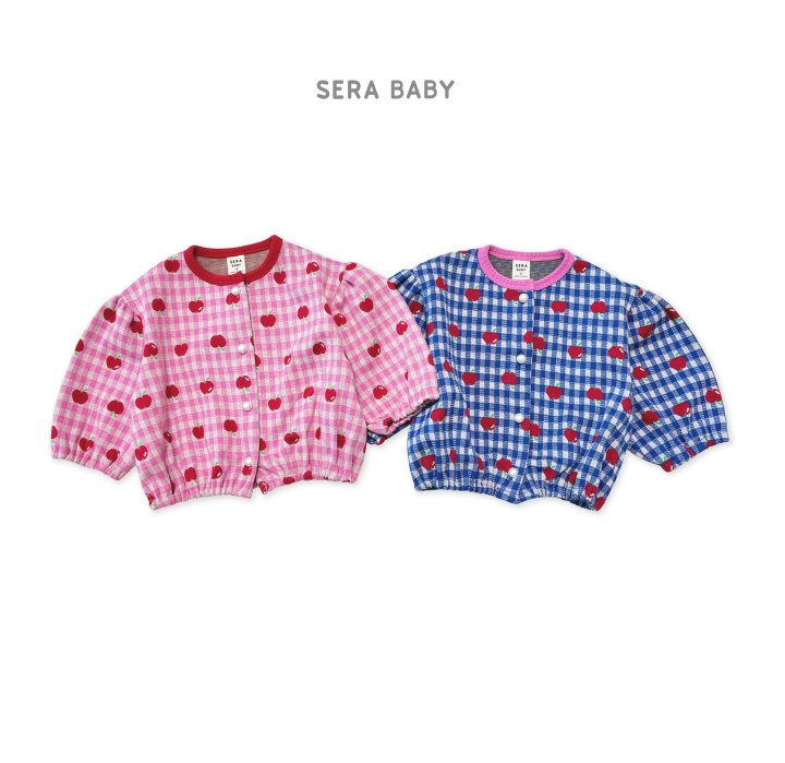 Sera - Korean Baby Fashion - #babywear - Bebe Apple Check Cardigan - 2