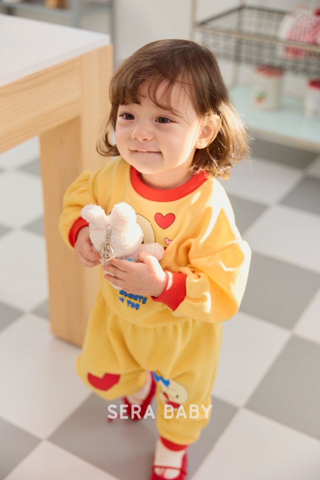 Sera - Korean Baby Fashion - #onlinebabyshop - Bebe Beep Top Bottom Set - 7
