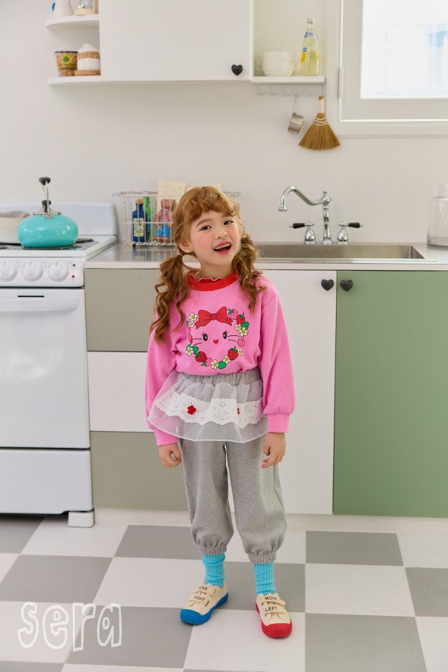 Sera - Korean Children Fashion - #childofig - Strawberry Heart Sweatshirts - 6