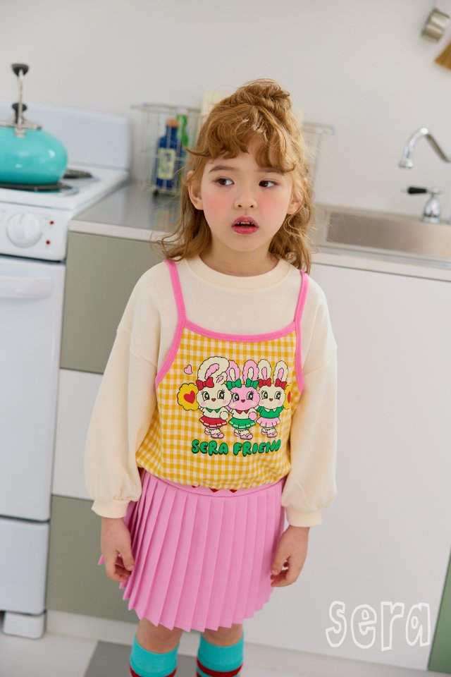 Sera - Korean Children Fashion - #childrensboutique - Heart Pleated Skirt - 3