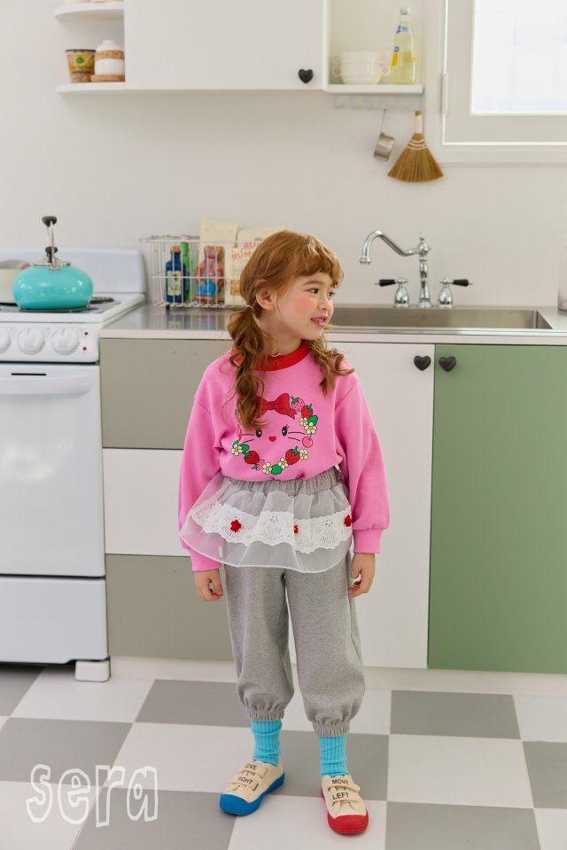 Sera - Korean Children Fashion - #childrensboutique - Strawberry Heart Sweatshirts - 7