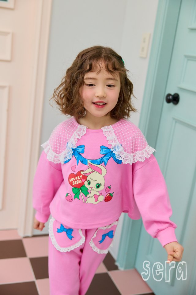 Sera - Korean Children Fashion - #kidzfashiontrend - Ribbon Lace Collar Sweatshirts - 6