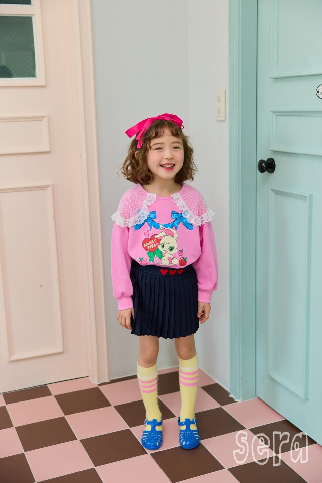 Sera - Korean Children Fashion - #prettylittlegirls - Ribbon Lace Collar Sweatshirts - 11