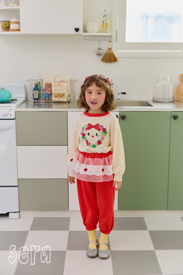 Sera - Korean Children Fashion - #prettylittlegirls - Strawberry Heart Sweatshirts - 2