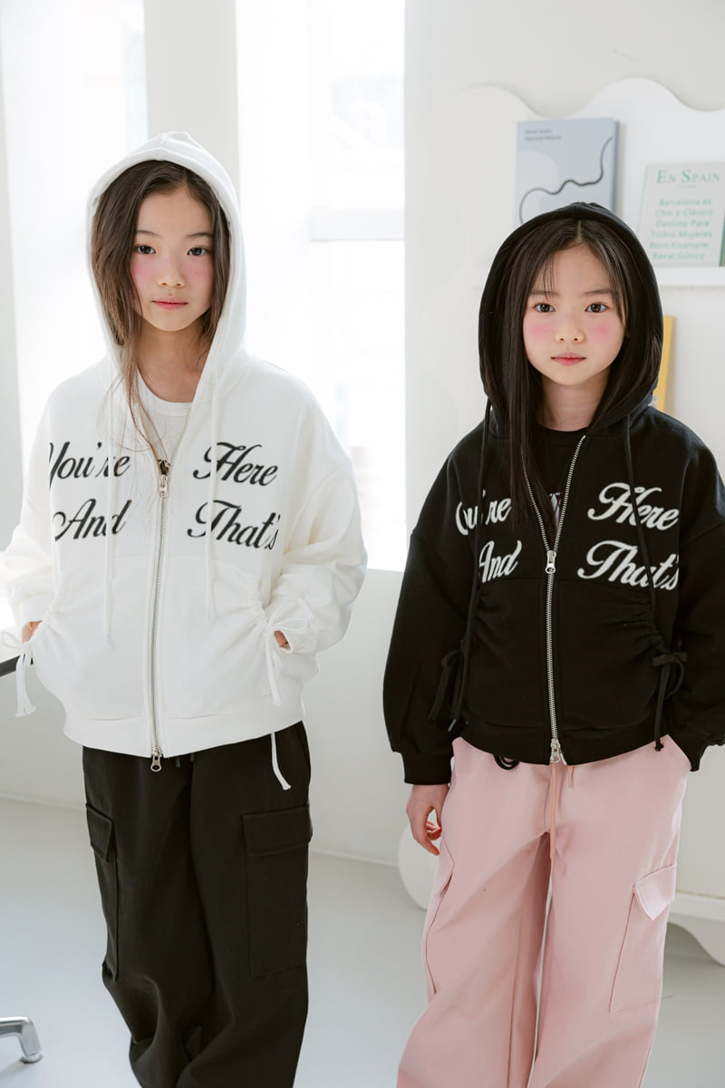 Sm2 - Korean Children Fashion - #kidsstore - J01 Lettering Two Way Hooded Zip-up Jacket - 2