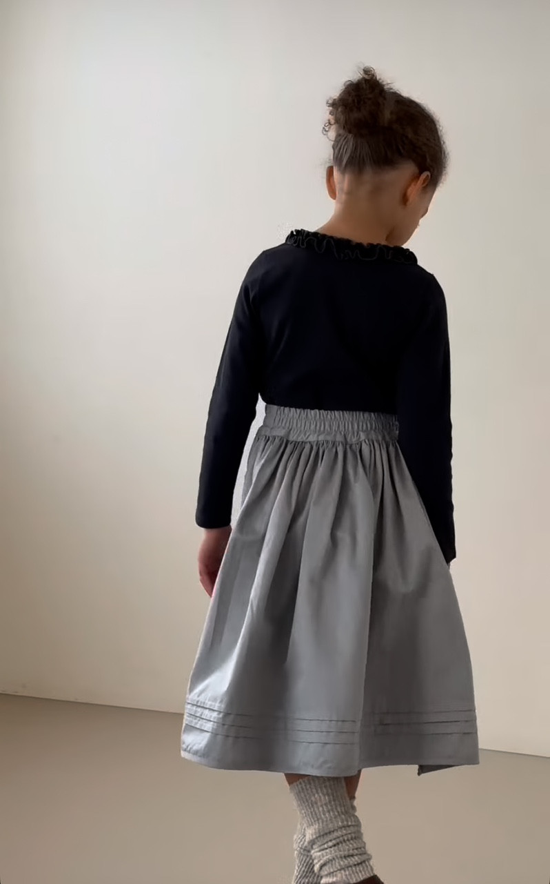 Soye - Korean Children Fashion - #childrensboutique - Pintuck Palm Skirt - 4