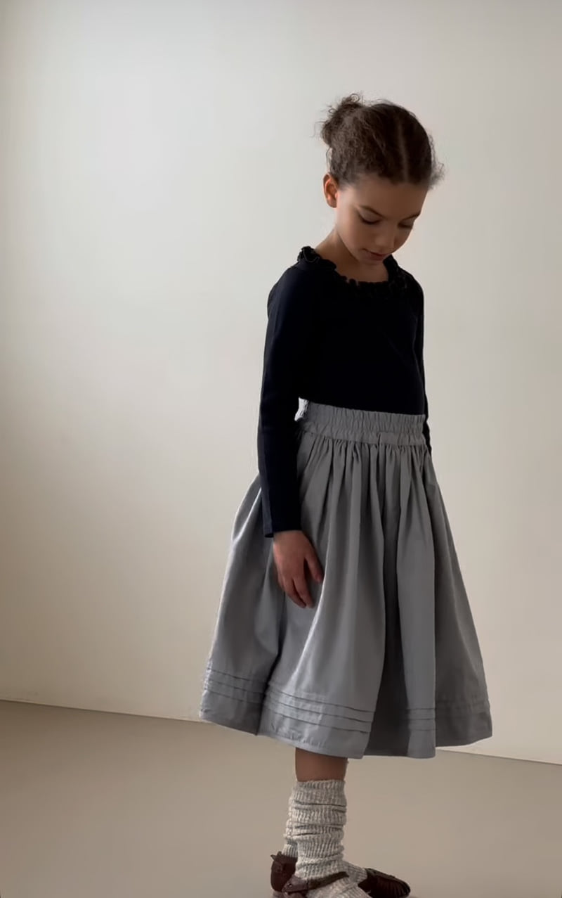 Soye - Korean Children Fashion - #discoveringself - Pintuck Palm Skirt - 5