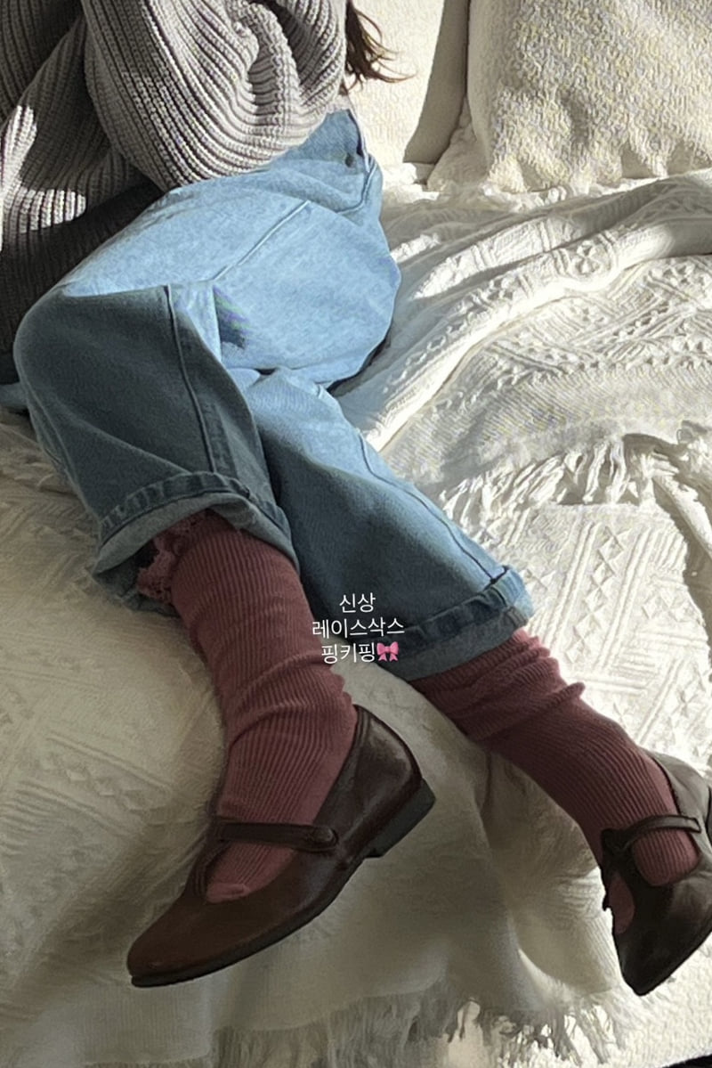 Soye - Korean Children Fashion - #fashionkids - Roll-up Denim Pants - 5