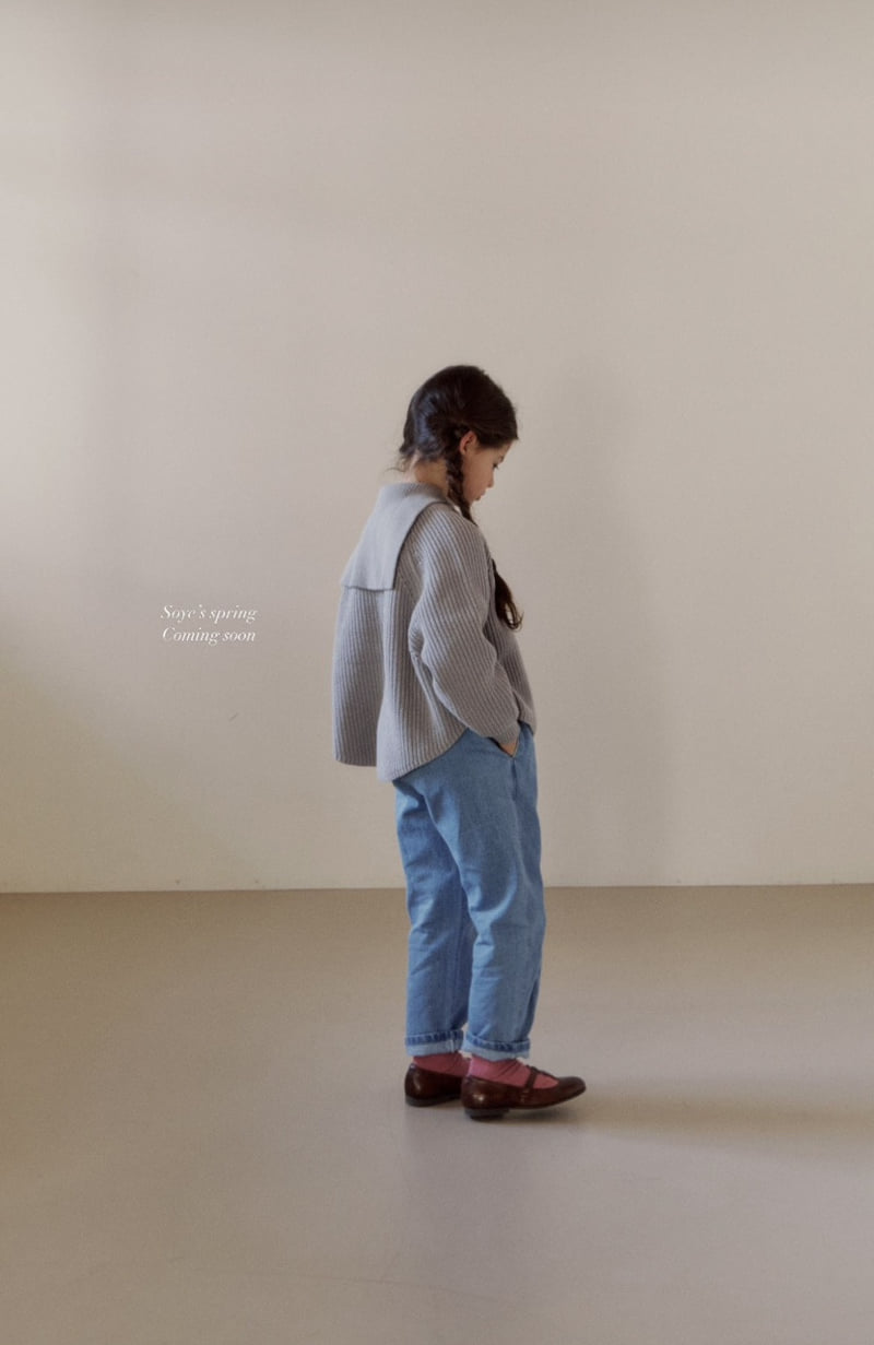 Soye - Korean Children Fashion - #kidsstore - Roll-up Denim Pants - 7