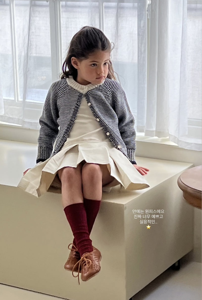 Soye - Korean Children Fashion - #minifashionista - Classic Stripe Cardigan - 2