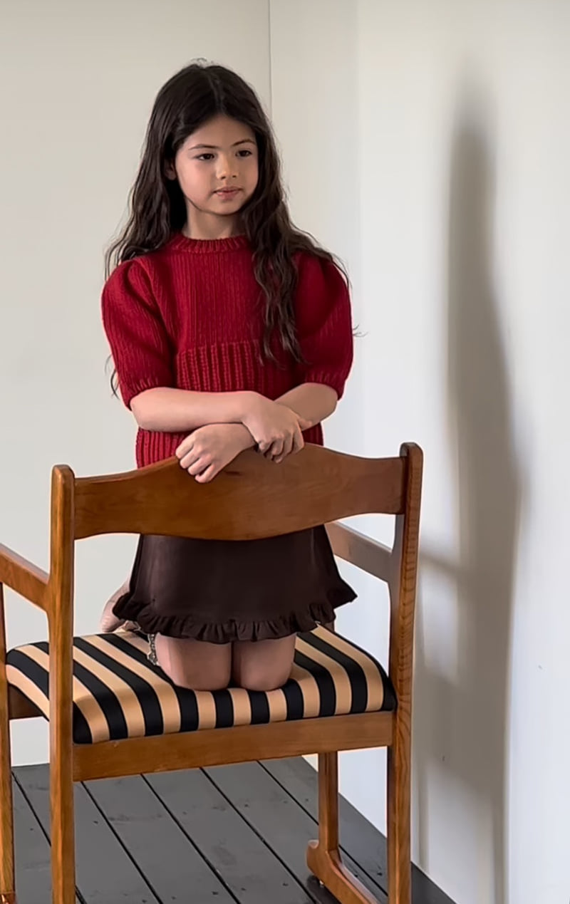 Soye - Korean Children Fashion - #toddlerclothing - Suede Frill Skirt - 5