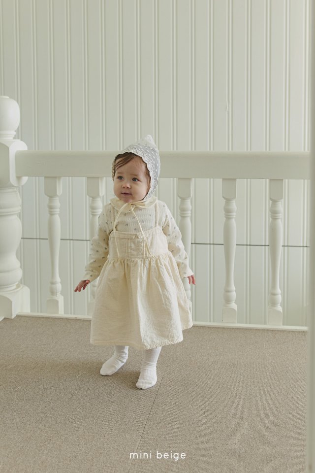 The Beige - Korean Baby Fashion - #babyfashion - Open Suspenders Skirt - 10
