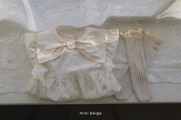 The Beige - Korean Baby Fashion - #babyclothing - Mini Knee Socks - 4