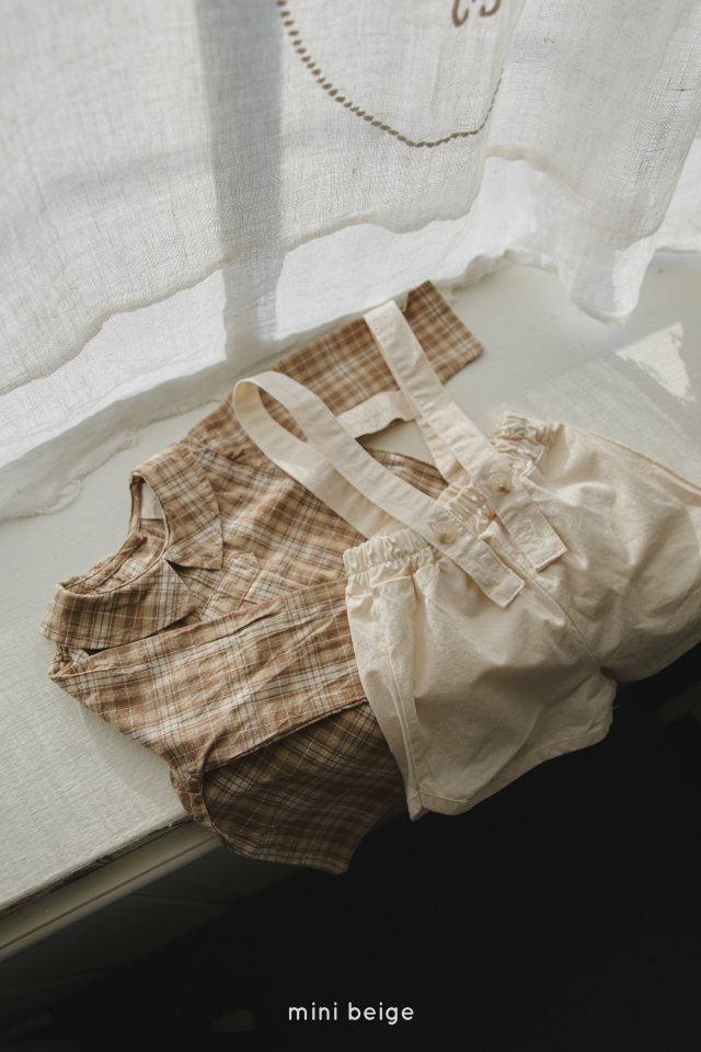 The Beige - Korean Baby Fashion - #babyfashion - 25 Suspender Shorts - 2