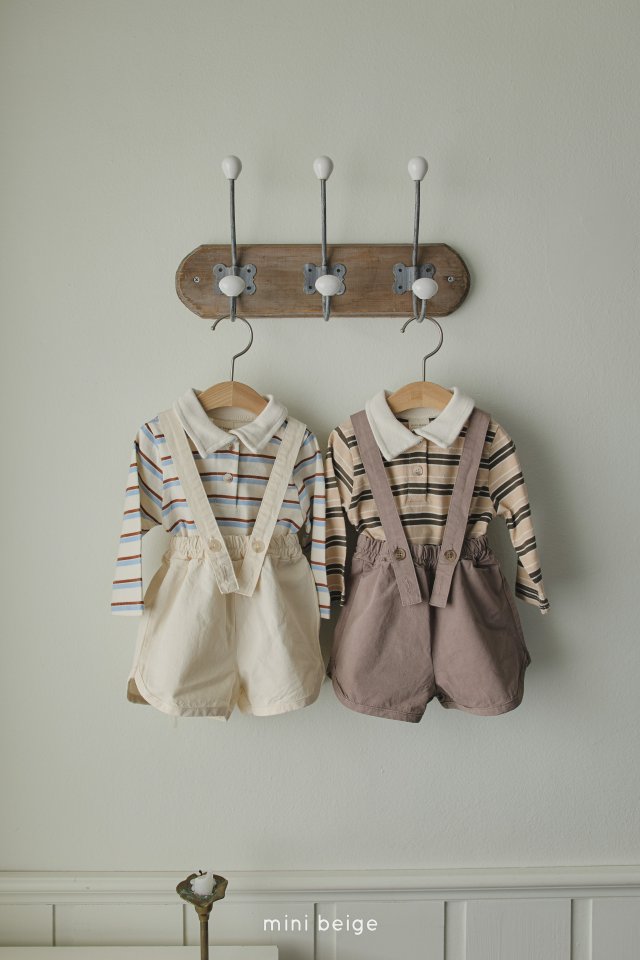 The Beige - Korean Baby Fashion - #babylifestyle - 25 Suspender Shorts - 5