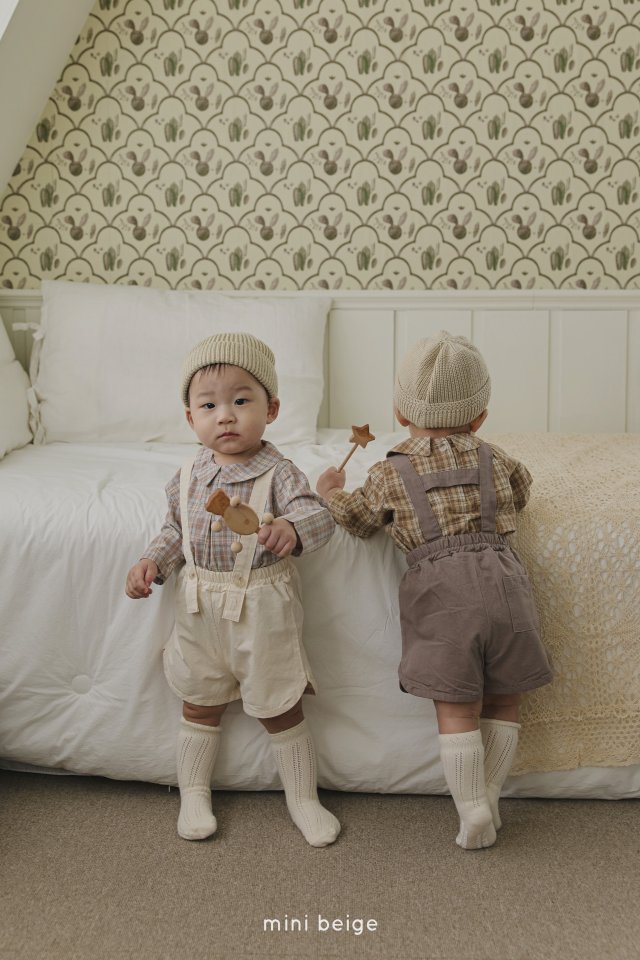 The Beige - Korean Baby Fashion - #babyootd - 25 Suspender Shorts - 7