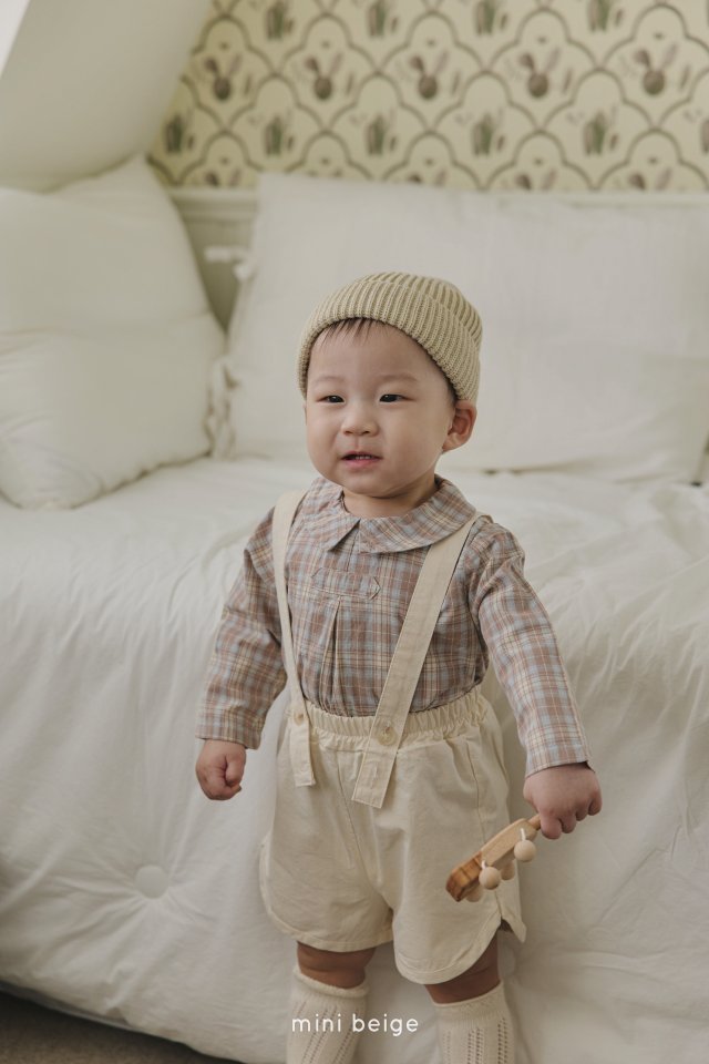 The Beige - Korean Baby Fashion - #babyoutfit - 25 Suspender Shorts - 9