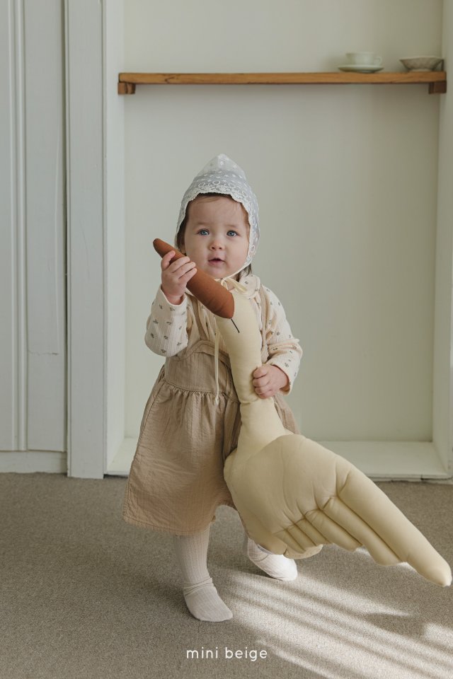 The Beige - Korean Baby Fashion - #babywear - Open Suspenders Skirt - 3